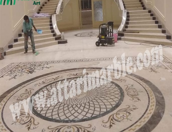 marbleinlay-5 marble flooring work